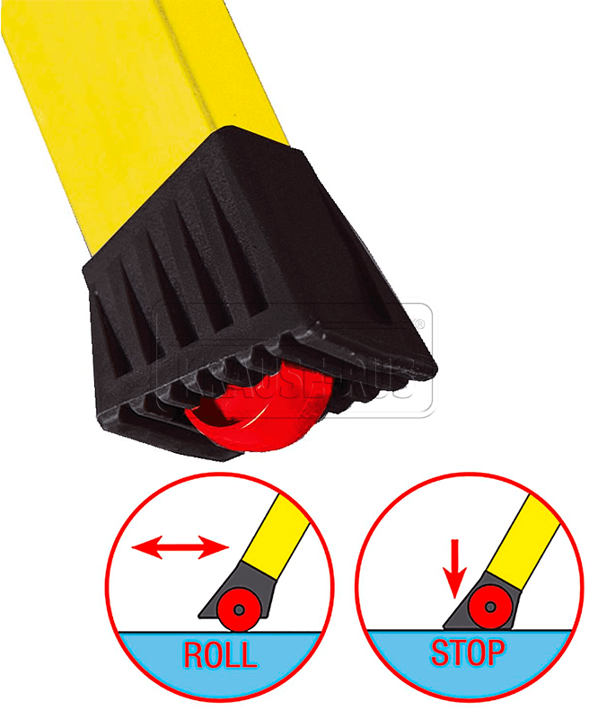 Опорная насадка боковины с роликом для Krause Rolly 2х2, 212412