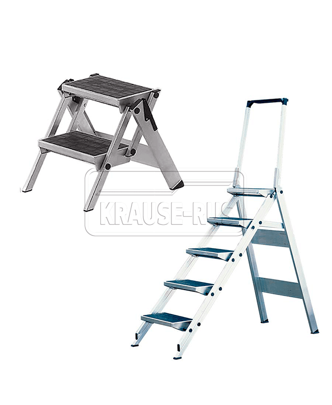 Складной трап Krause STABILO 4, с дугой безопасности 810533 (старый артикул 810267)