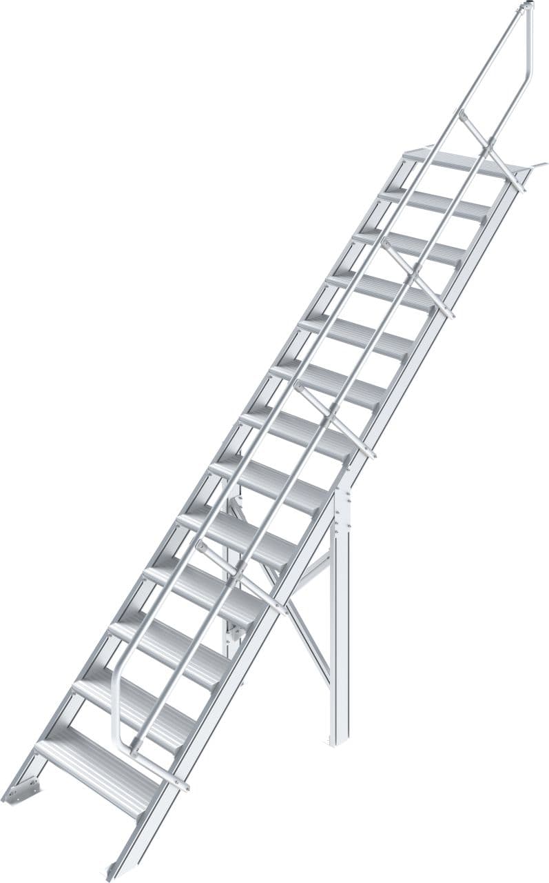 Трап Krause STABILO 14, рифленый алюминий, шир 600 мм, 45° 822437
