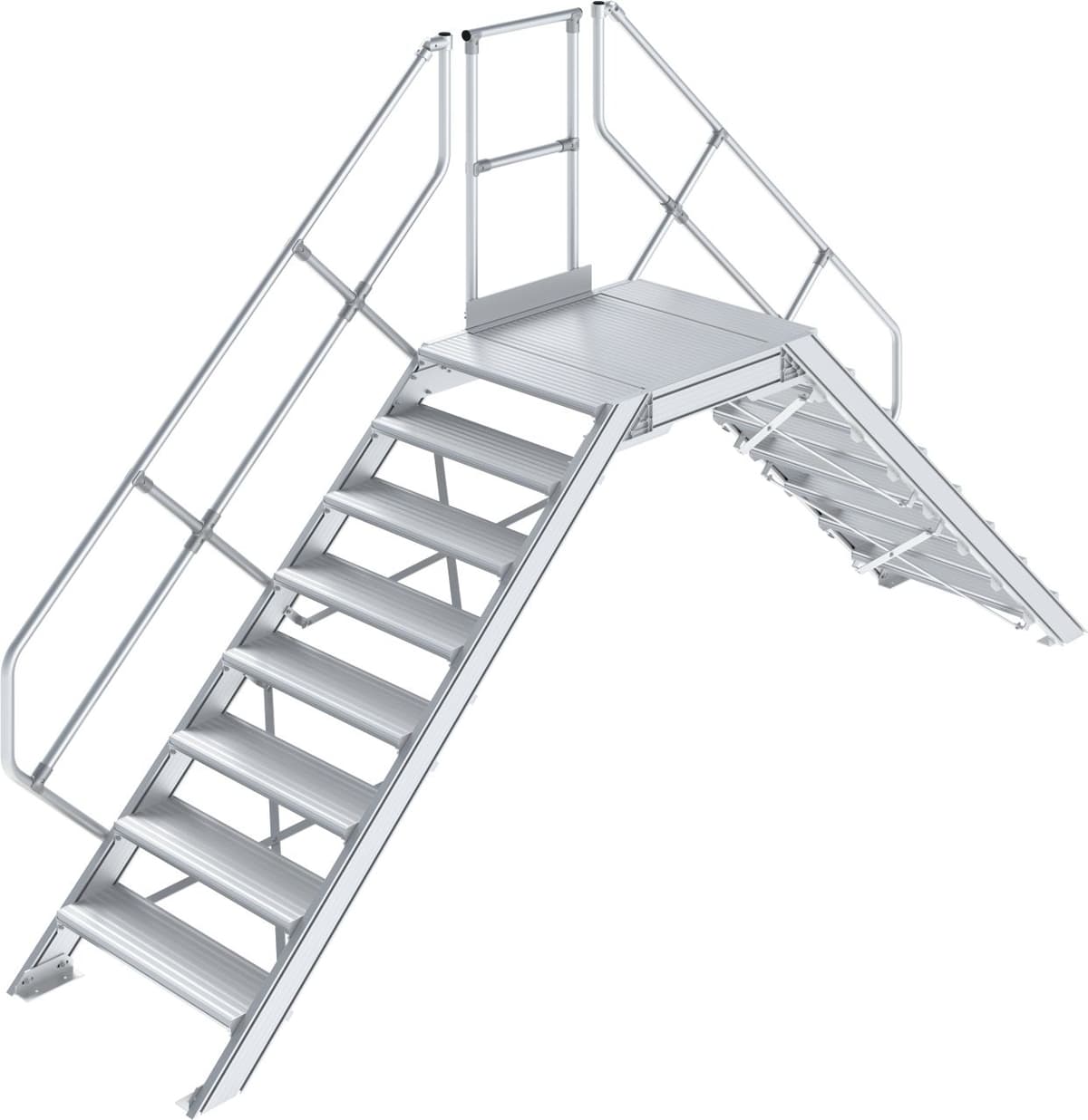 Переход с платформой Krause STABILO 7, рифленый алюминий, шир 800 мм, 45° 826268
